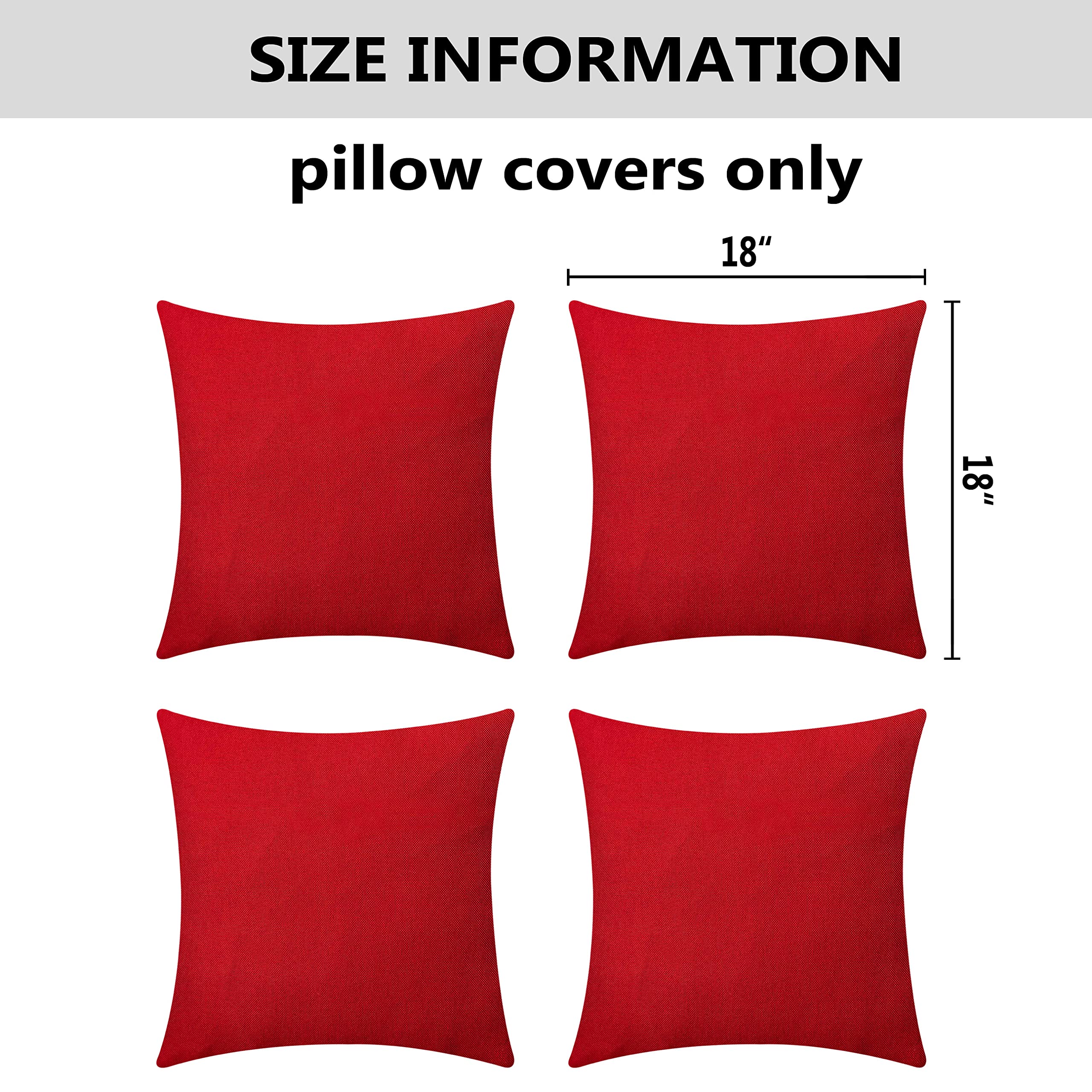 Home Brilliant four-pack pillow covers keep cushions refreshed through seasons.