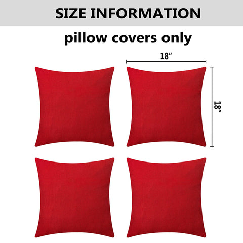 Home Brilliant four-pack pillow covers keep cushions refreshed through seasons.