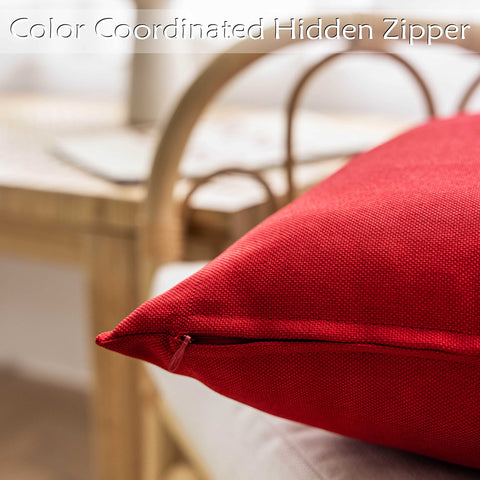 Home Brilliant red pillow cover offers durable protection against splashes on furniture.