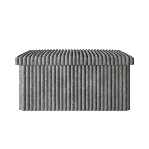 HOME DESIGN Florence hidden storage compartment keeps blankets organized and reachable.