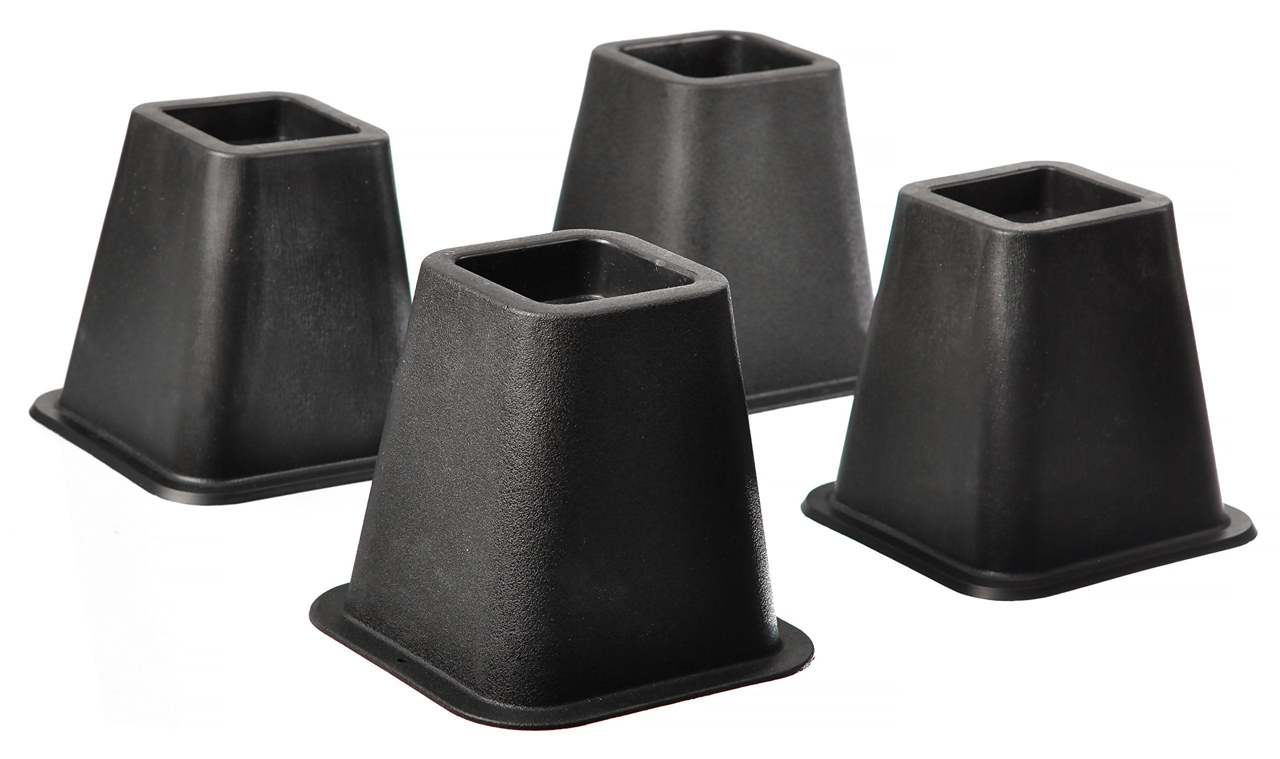 HOME IT bed lifters with 1 inch lip secure beds and casters
