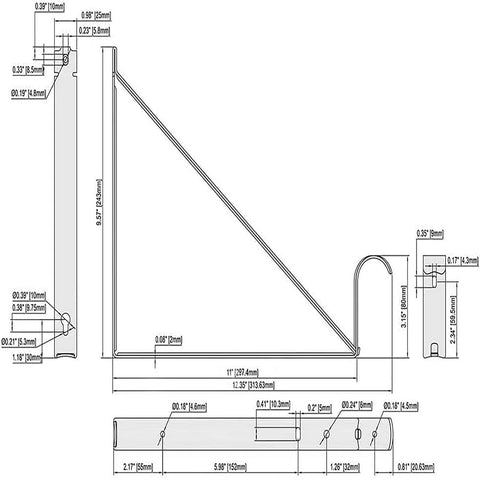 HOME MASTER HARDWARE kitchen, garage, or basement storage with elegant brackets.