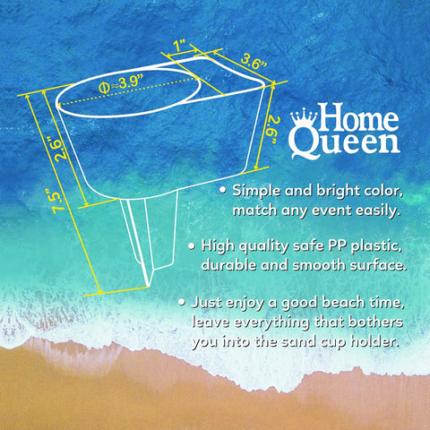 Home Queen Beach Cup Holder green blends with grass and outdoor spaces