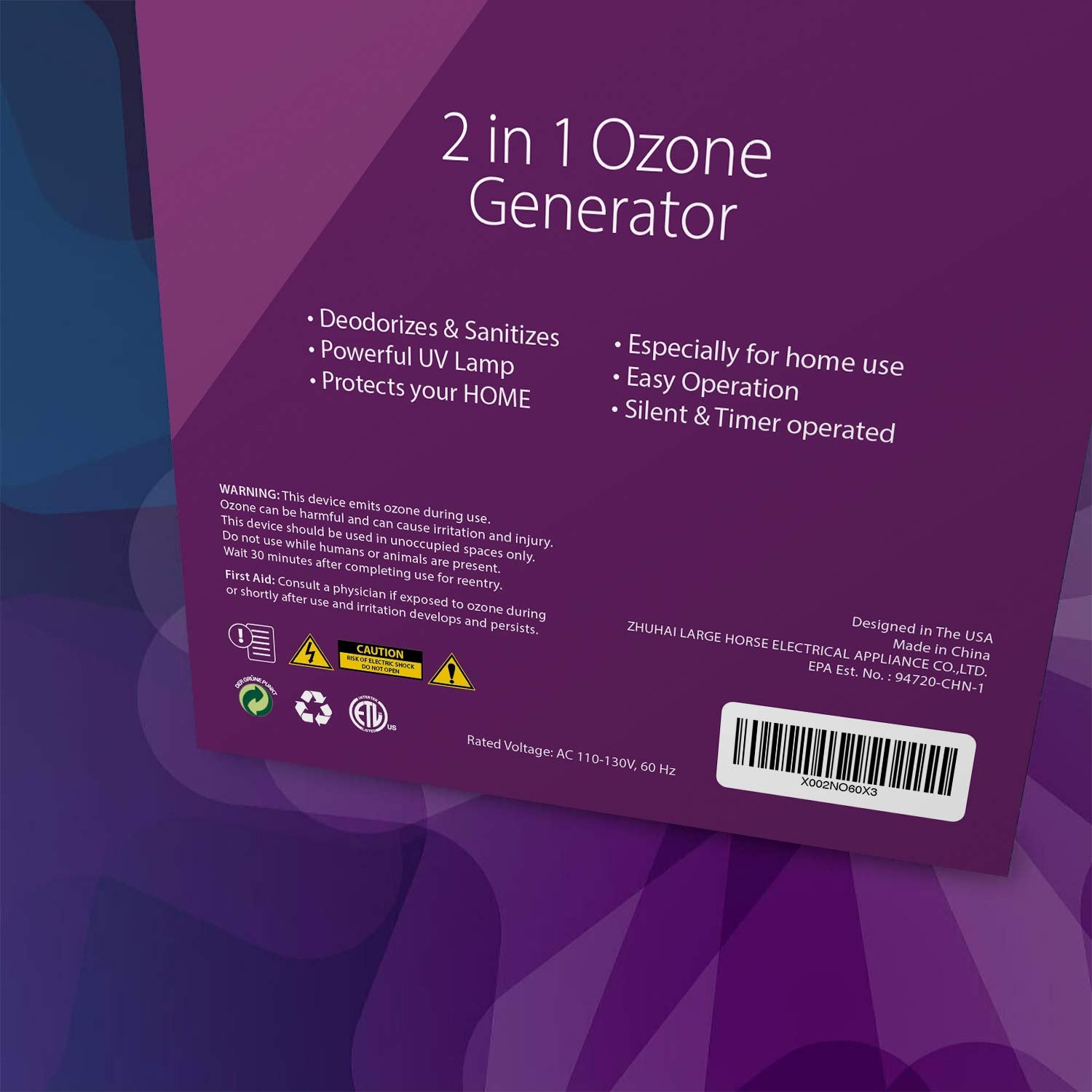 HOME SANITIZER SOLUTIONS safety features ensure worry-free use.