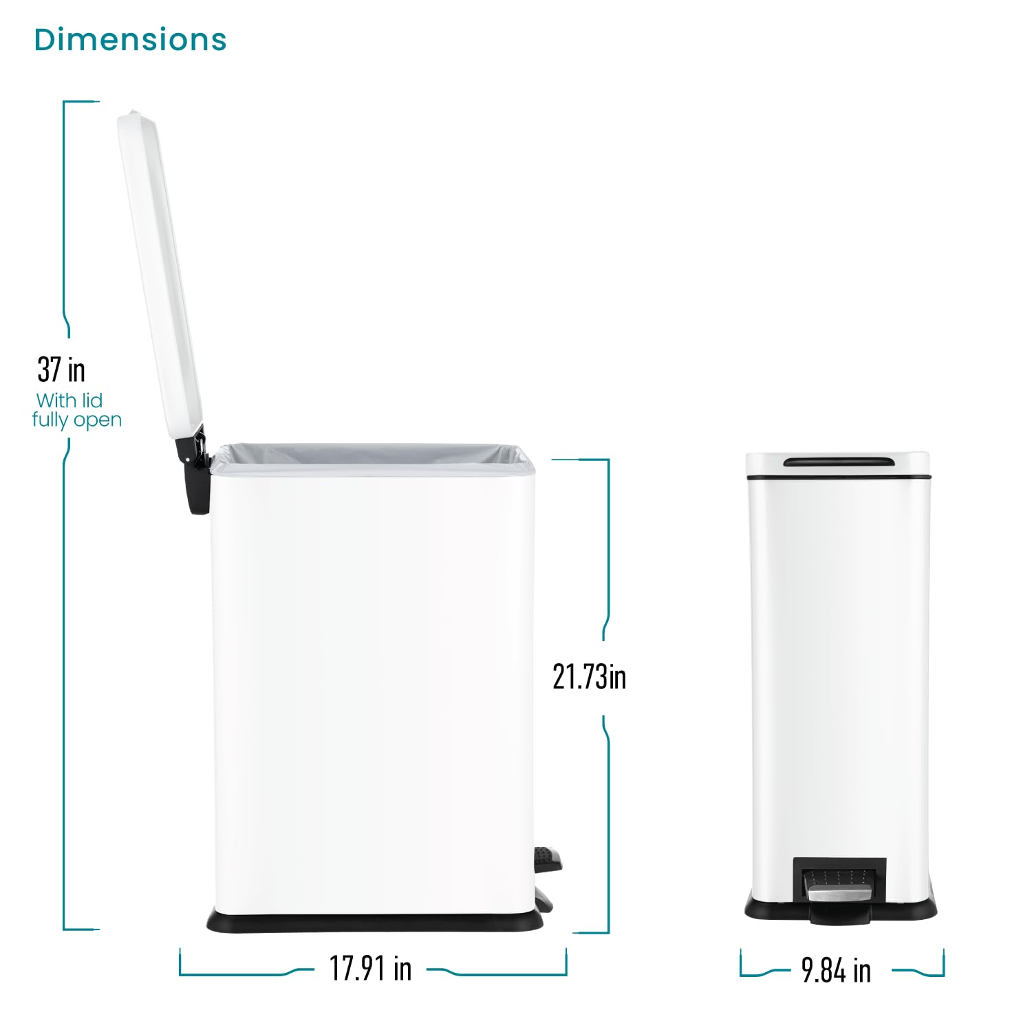 Home Zone Living 8 gallon capacity suits daily family use