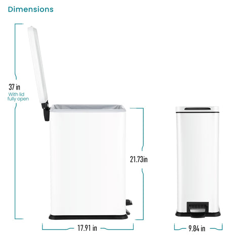 Home Zone Living 8 gallon capacity suits daily family use