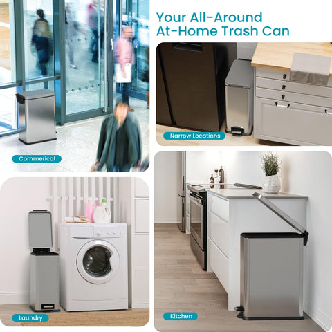 Home Zone Living removable liner simplifies bag removal and replacement