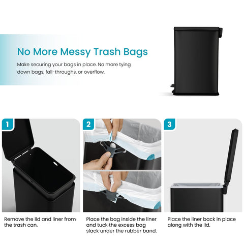 Home Zone Living hands-free step pedal provides hygienic lid access
