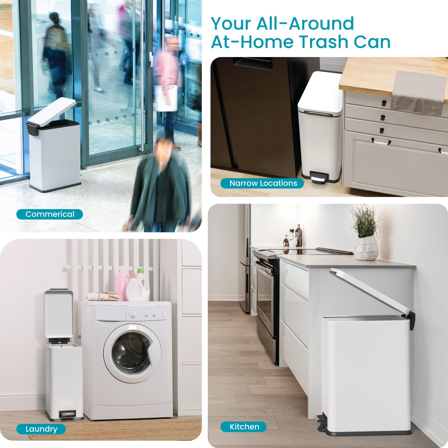 Home Zone Living matte white finish blends with modern kitchens