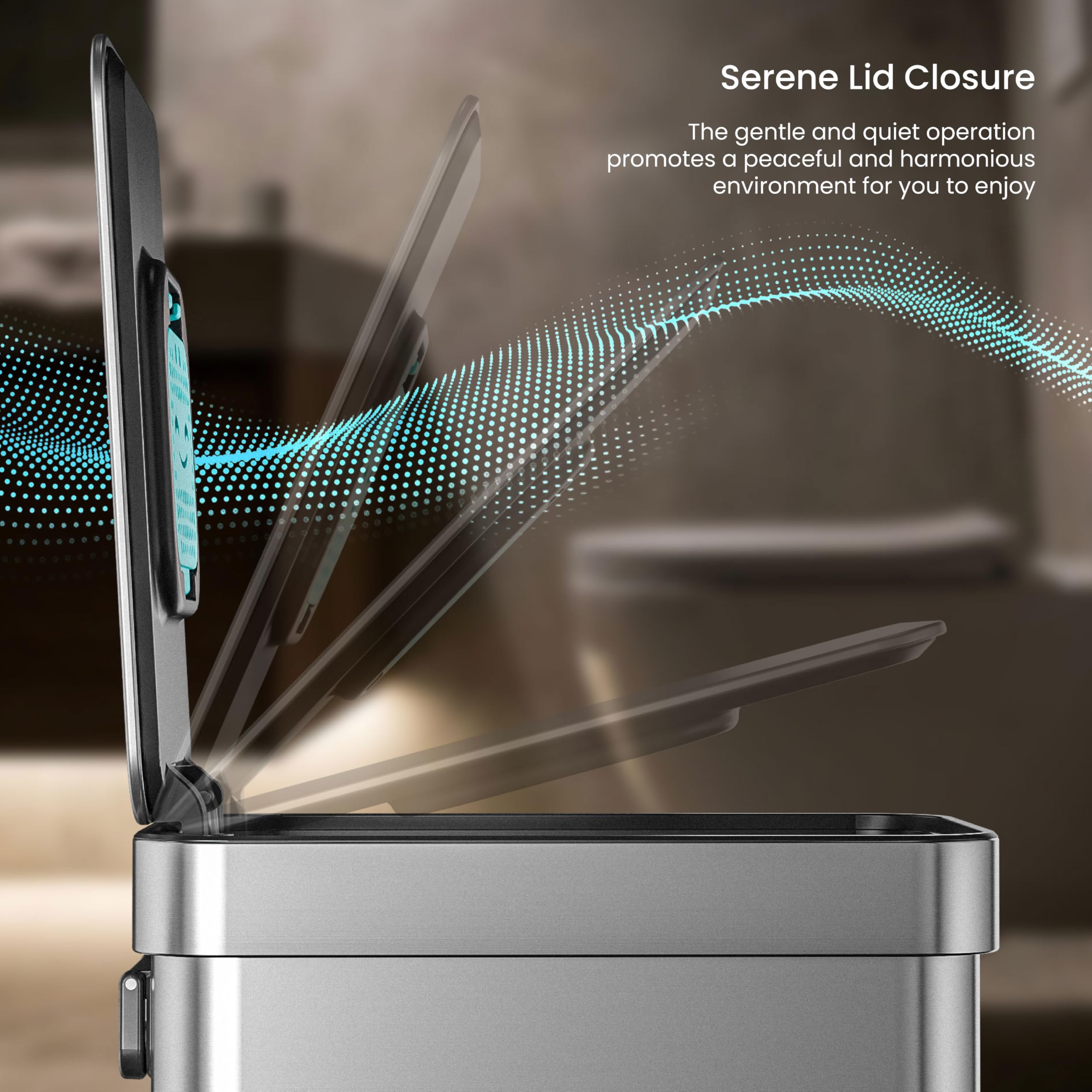 Home Zone Living slow closing lid for quiet home operation