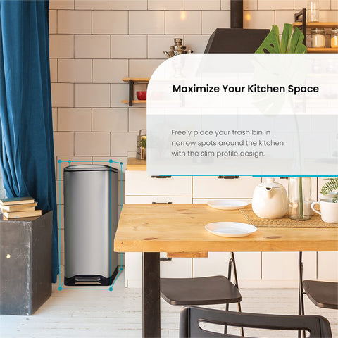 Home Zone Living soft-close lid reduces noise during use.