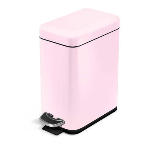 Home Zone Living trash can with step-pedal lid for hygienic, hands-free disposal