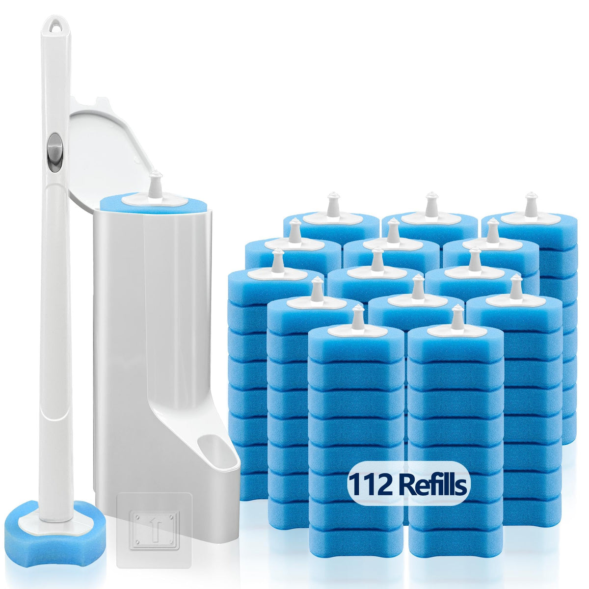 HomeBetter 3-in-1 disposable toilet brush system for easy cleaning.