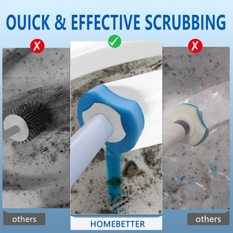 HOMEBETTER 72 refills release foaming cleaner for thorough scrubbing