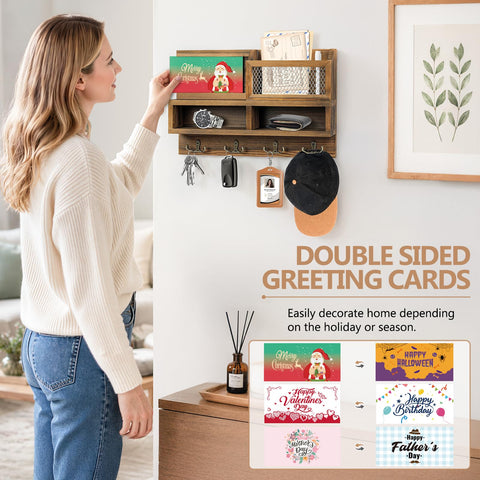 Homebros reversible chalkboard and mirror centerpiece for notes and quick grooming.