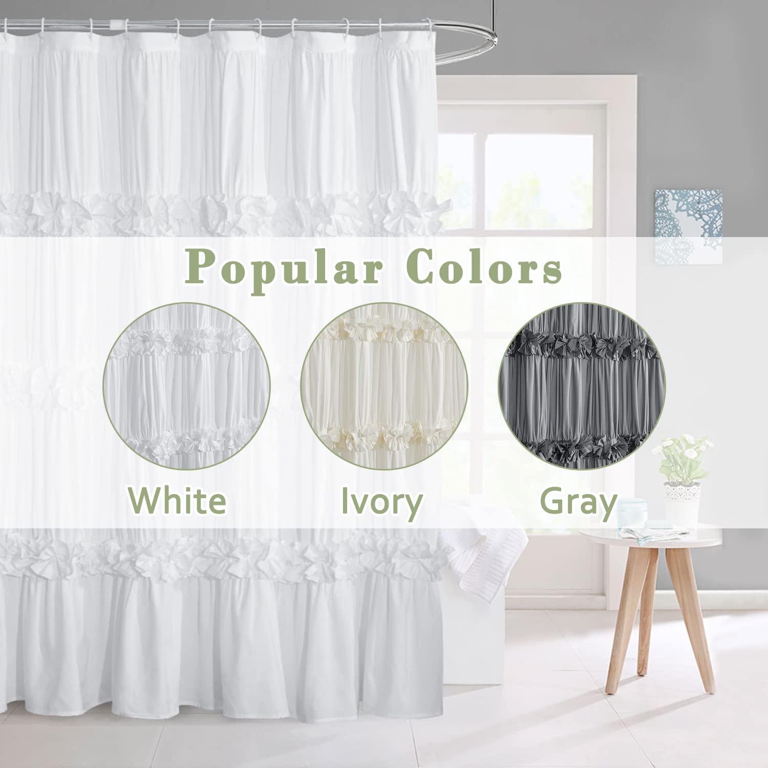 Homechoice Decor gift-worthy curtain for weddings or housewarmings to elevate bathrooms.