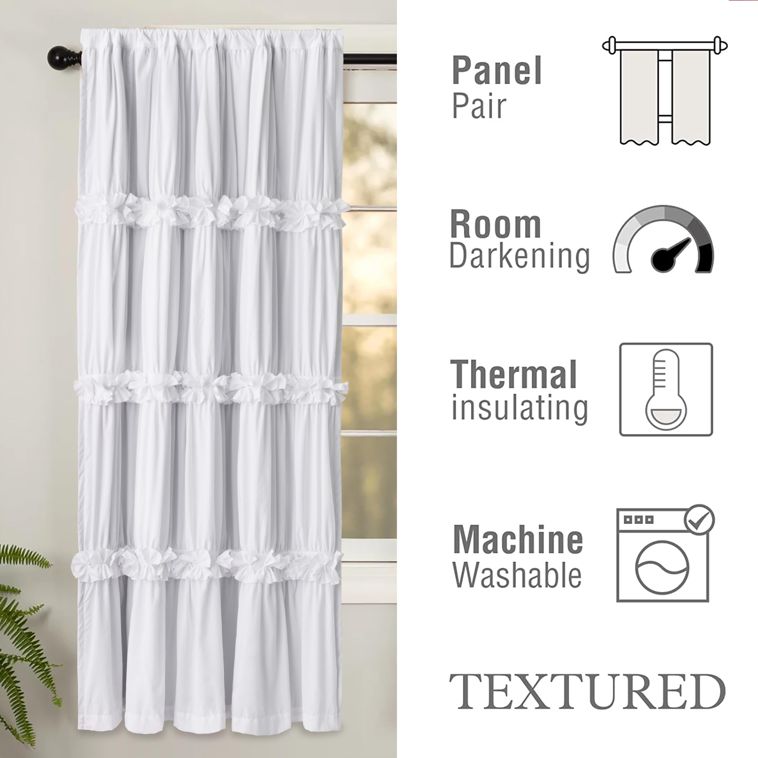 Homechoice Decor light blocking curtains reduce sun glare