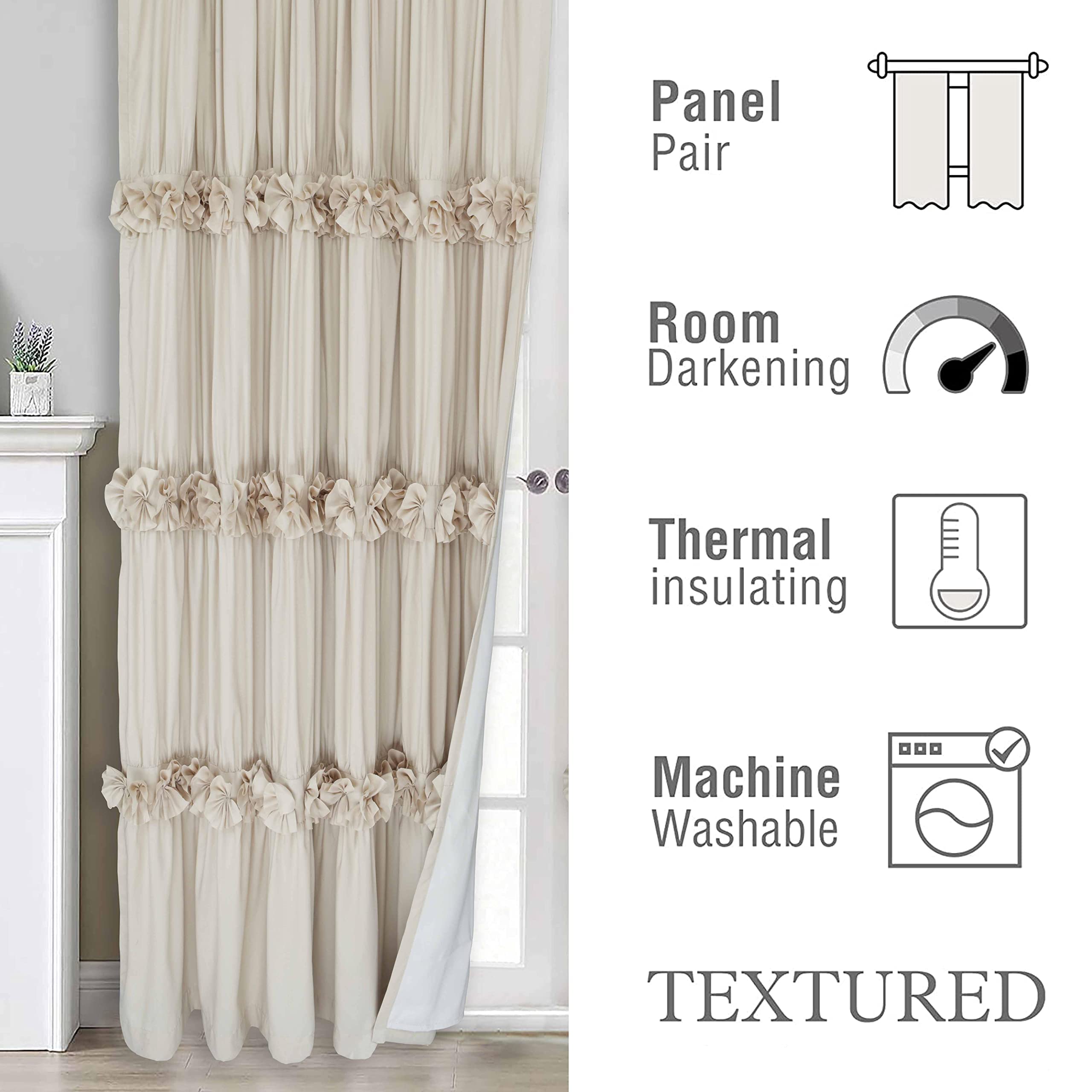 Machine washable Homechoice Decor curtains simplify care and daily maintenance.