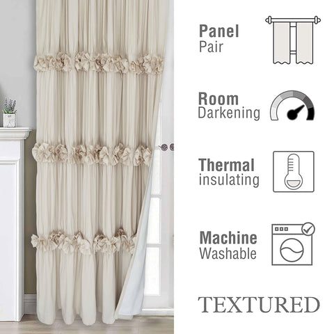 Machine washable Homechoice Decor curtains simplify care and daily maintenance.