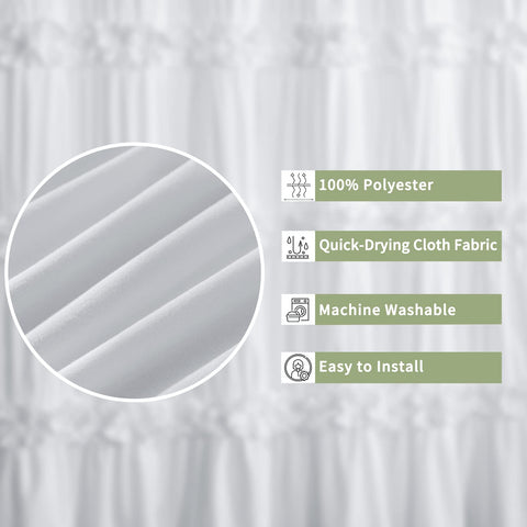 Homechoice Decor opaque privacy curtain supports discreet, comfortable shower time.
