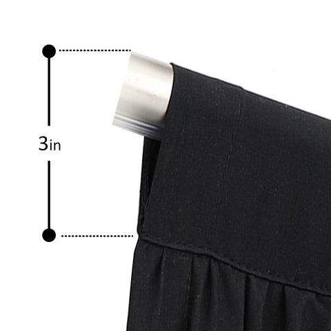 Homechoice Decor rod-pocket design offers simple, secure hanging.