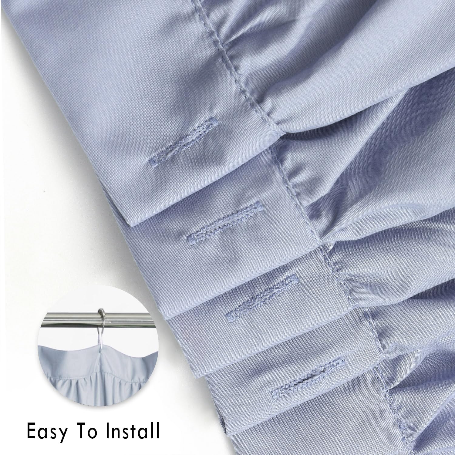 Homechoice Decor ruched microfiber fabric offers soft texture and quick drying.