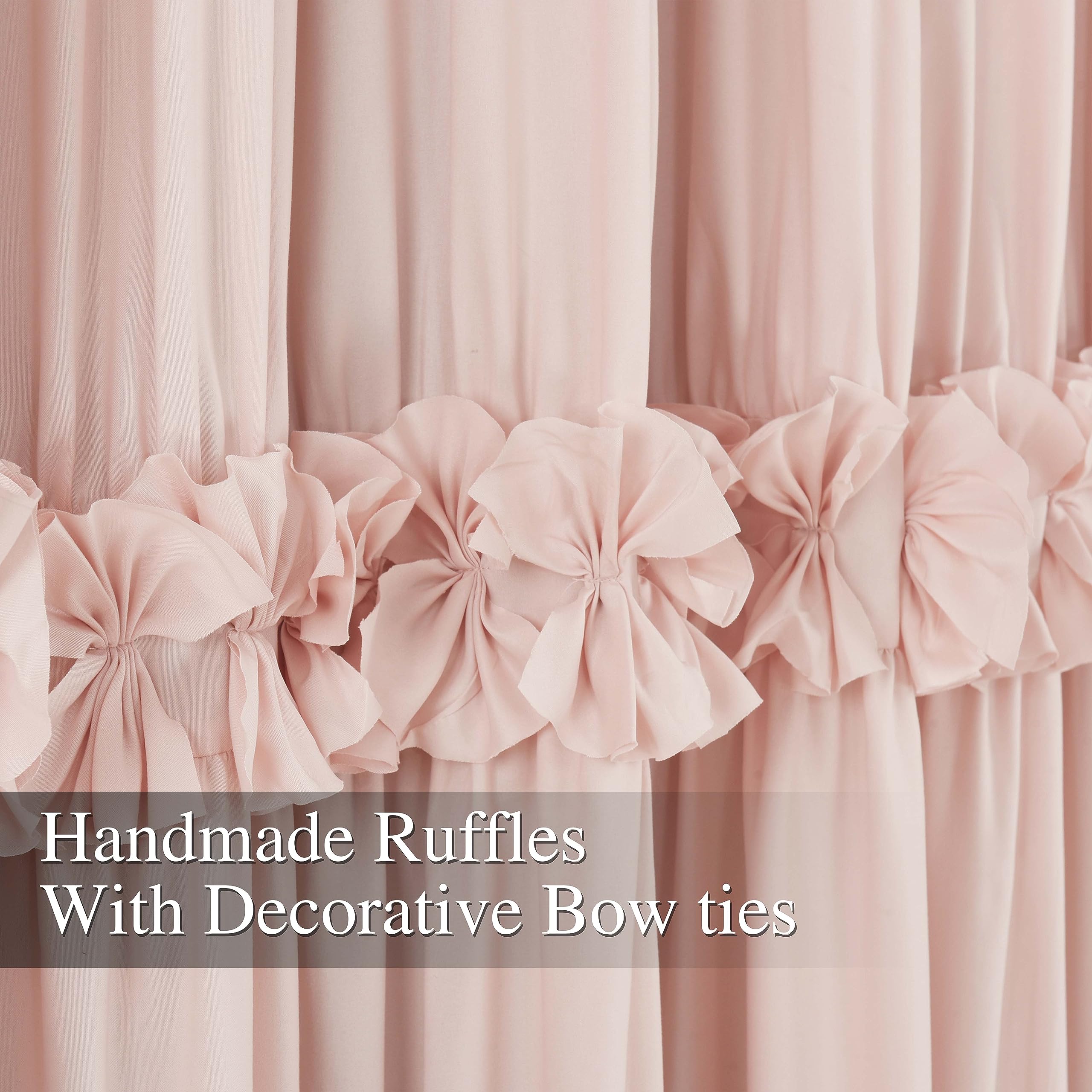 Homechoice Decor rustic rod pocket drapes offer easy hanging