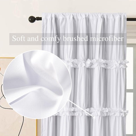 Homechoice Decor white curtains creating serene room ambience