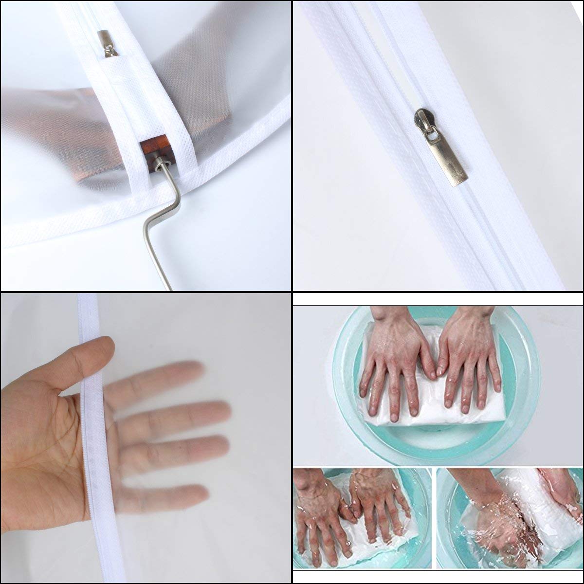 HomeClean reinforced 5 zipper provides smooth opening and closing