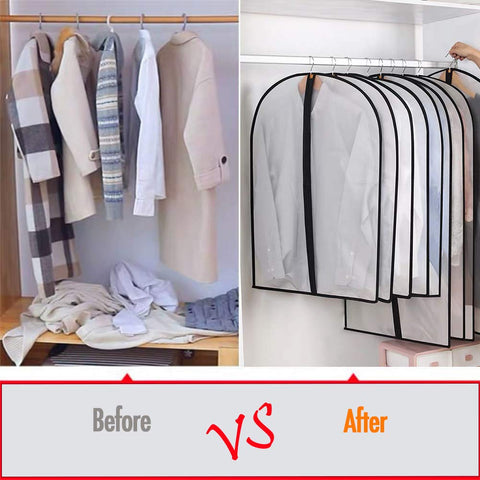 HomeClean 60-inch long garment bags fit coats dresses and jackets