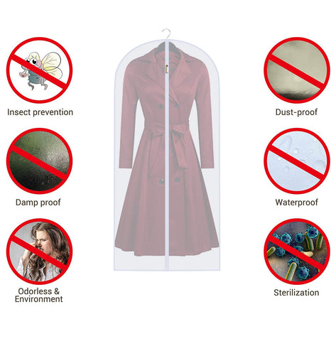 HomeClean dress cover bag in 24x40 ideal for dresses and gowns