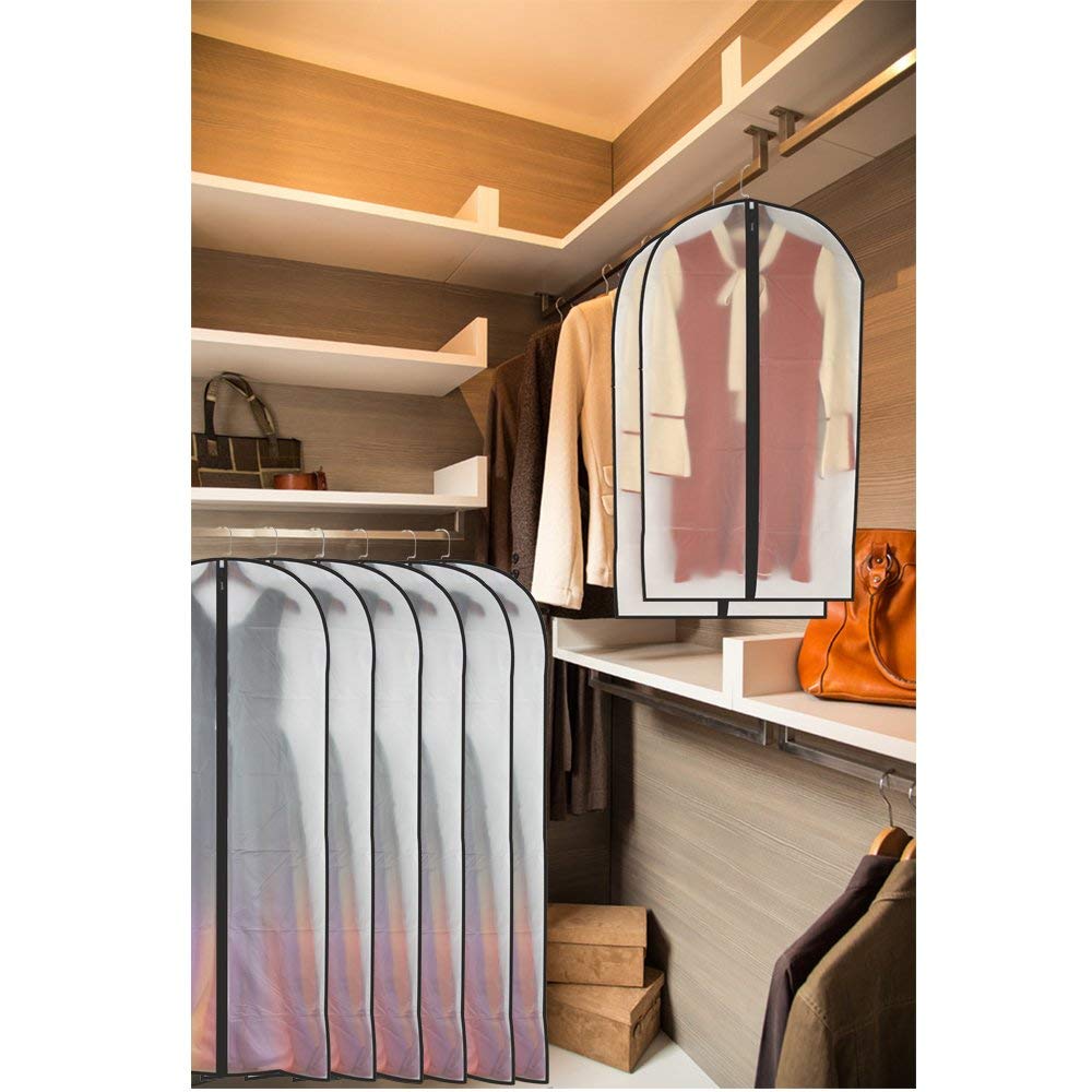 HomeClean dust protection garment bags shielding clothing from debris
