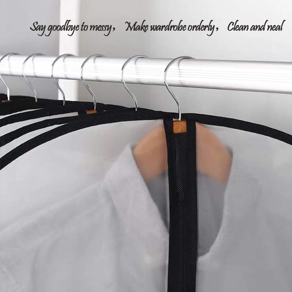 HomeClean garment bag neatly stores wardrobe items for easy access.