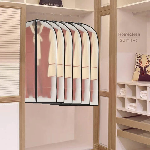 HomeClean garment bag foldable design for compact travel storage.