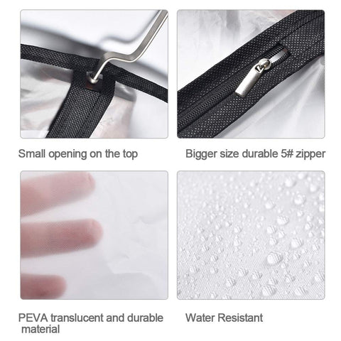 HomeClean garment bag made from washable material for repeated use.