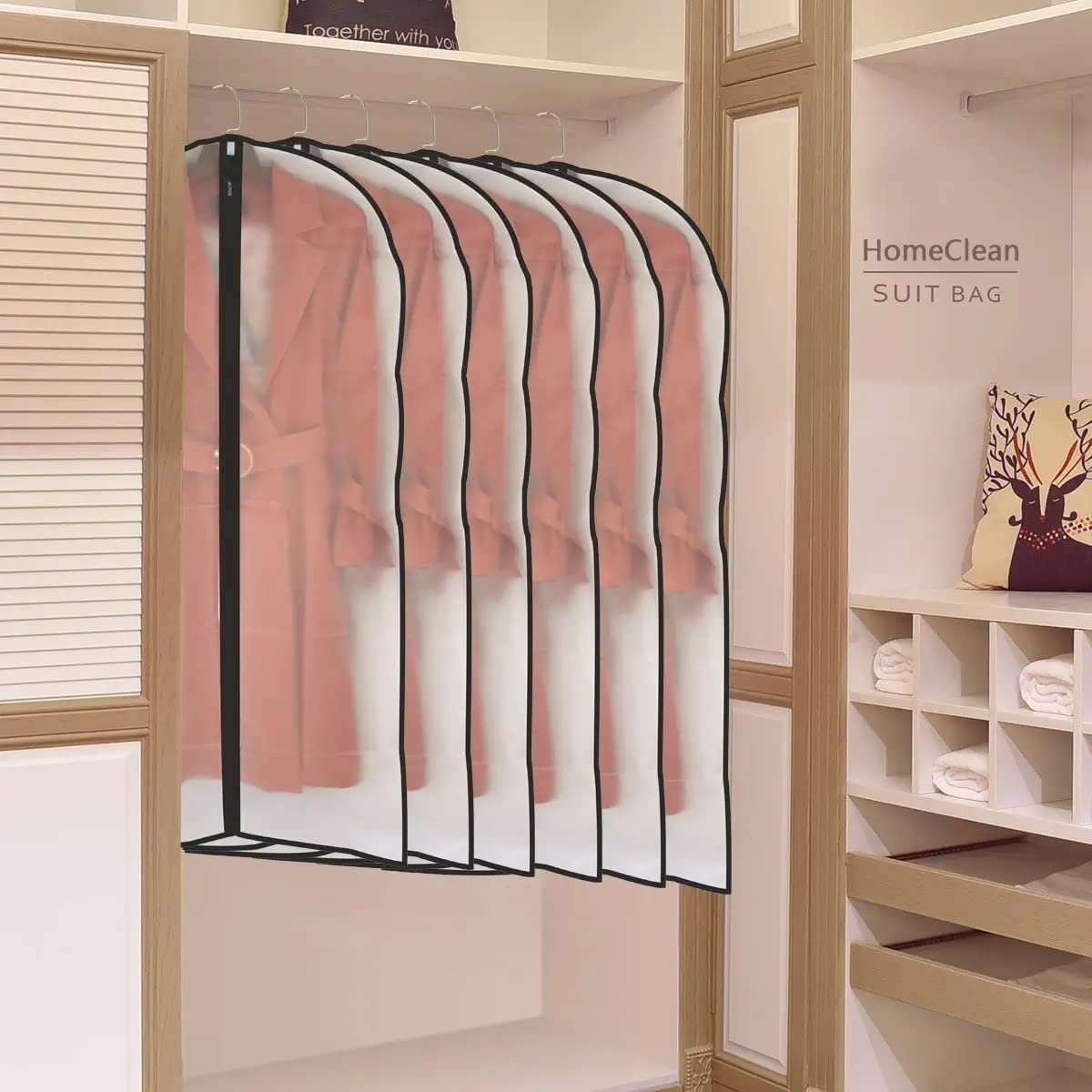 Clear design from HomeClean helps locate outfits quickly and efficiently