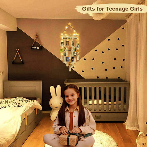 Homecor boho bedroom decor featuring soft lighting for cozy ambiance.