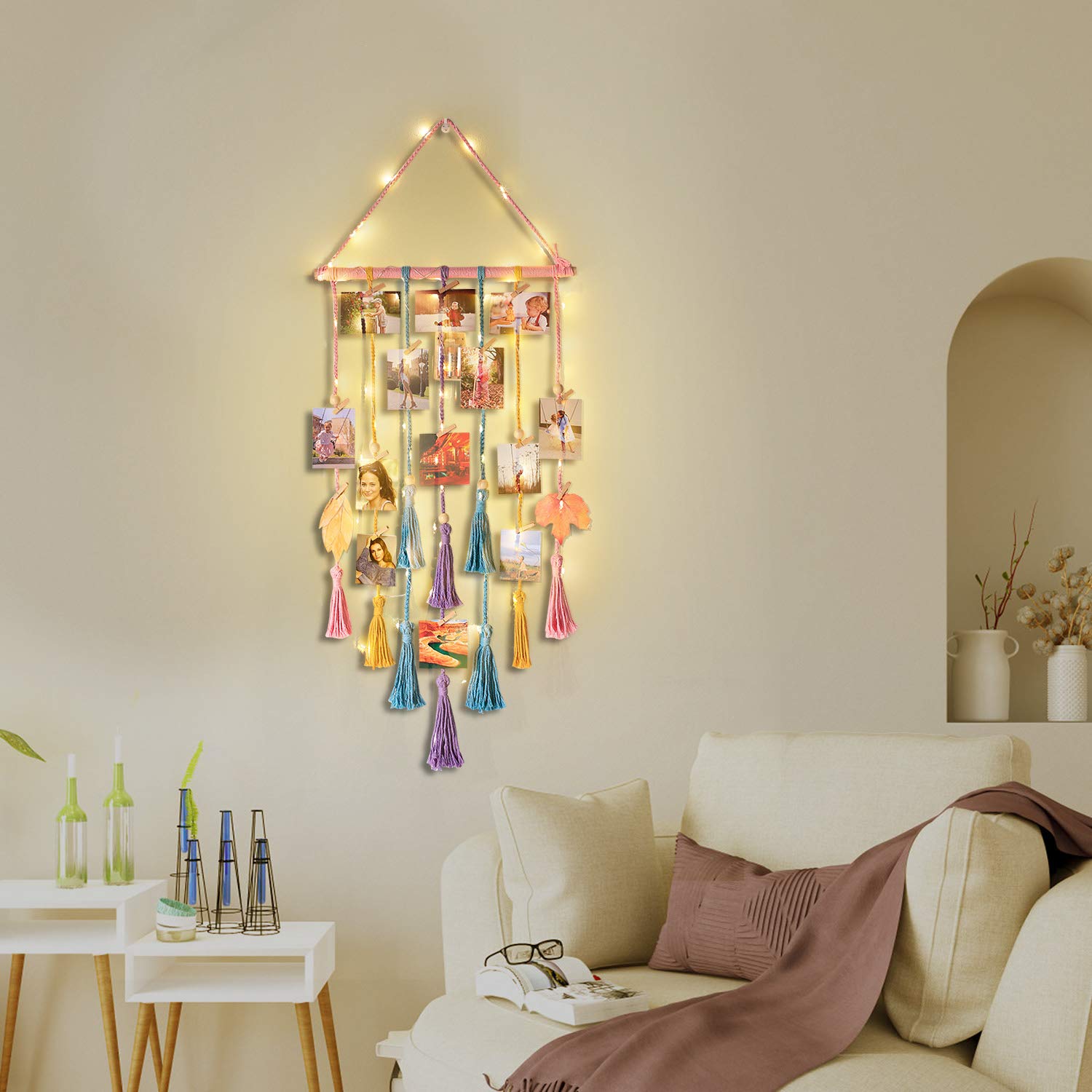Homecor boho wall decor adds texture and personality to dorm rooms