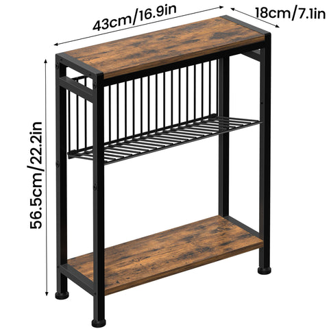Homedawn compact sofa table ideal for snacks and remotes.
