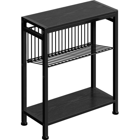 Homedawn end table three-tier design for compact spaces, keeping essentials within reach.