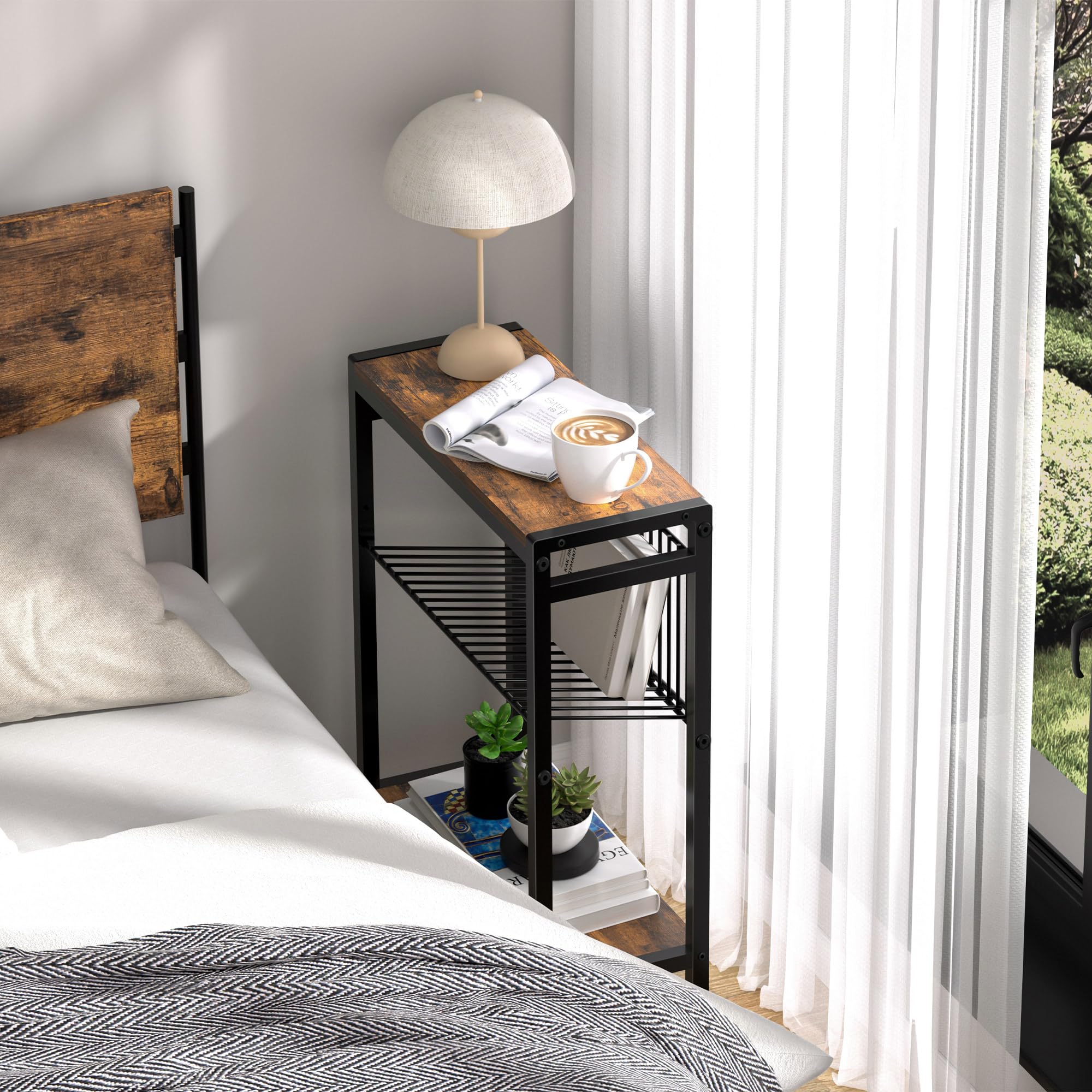 Homedawn metal frame detail demonstrates sturdy construction and durability.
