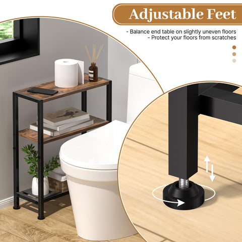 Homedawn narrow side table suitable for entryways, bedrooms, or balconies.