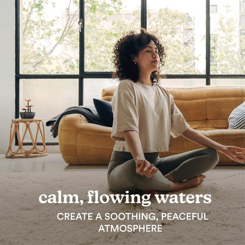 Homedics leaf tiers add decorative movement and zen design