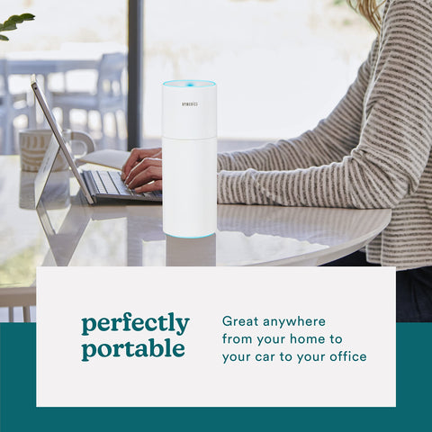 Homedics portable humidifier USB charging for on the go power