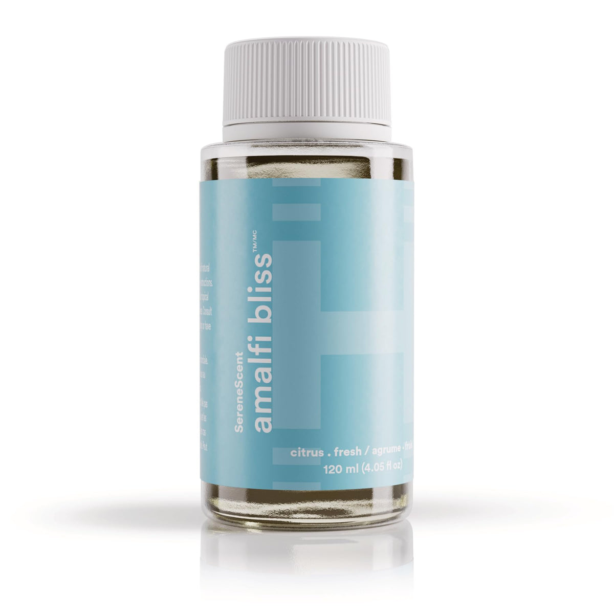 Homedics Amalfi Bliss bottle close-up for quick room refresh