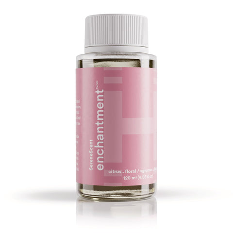 Homedics SereneScent Enchantment 120ml refill bottle for long-lasting home fragrance