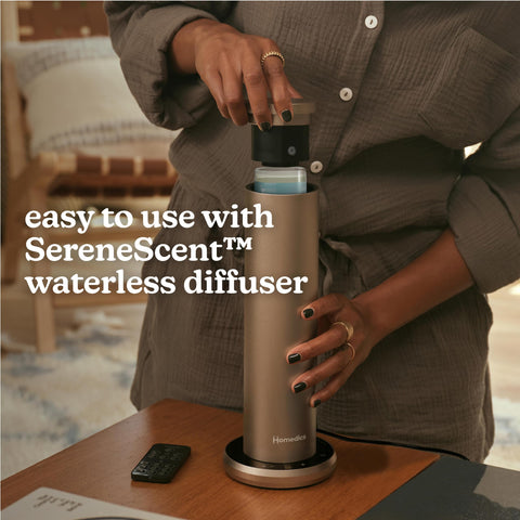 Homedics SereneScent spa-like room ambience created by fragrance.