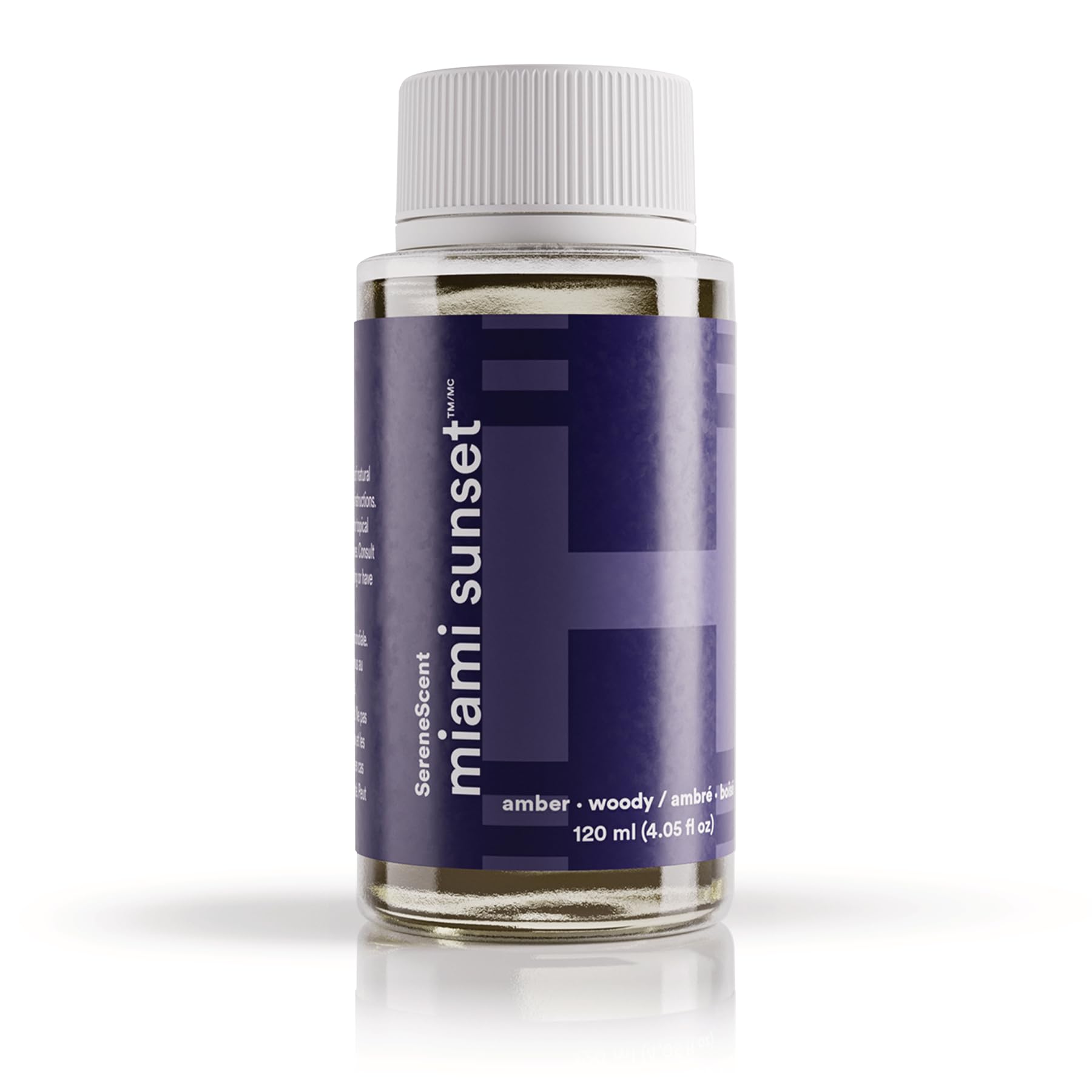 Homedics SereneScent Miami Sunset bottle 120ml ready for plug-and-play diffusion, long-lasting fragrance.