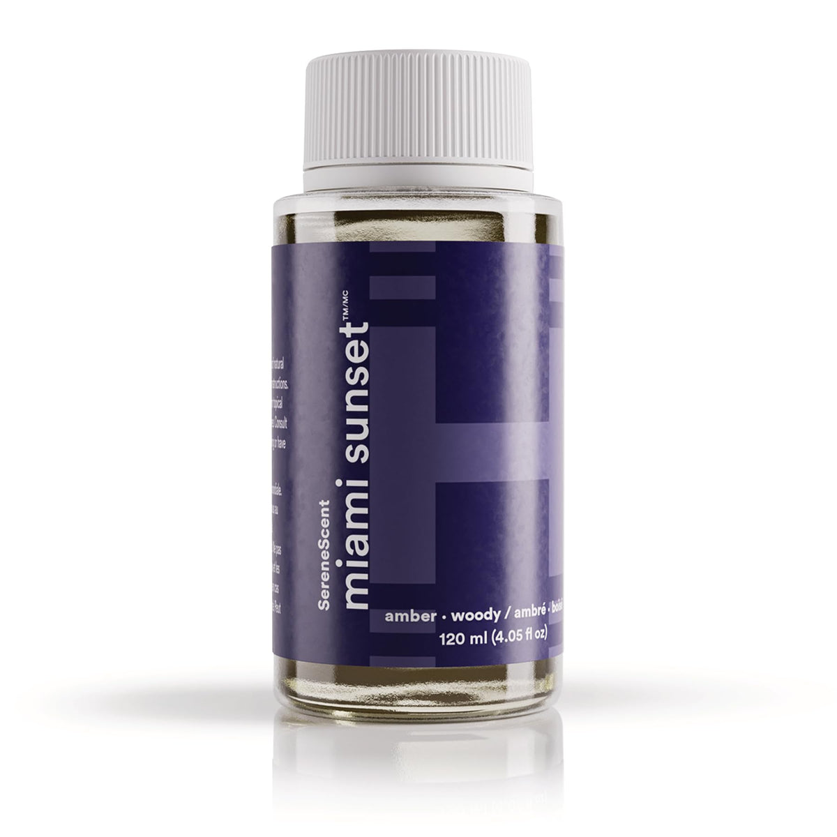 Homedics SereneScent Miami Sunset bottle 120ml ready for plug-and-play diffusion, long-lasting fragrance.