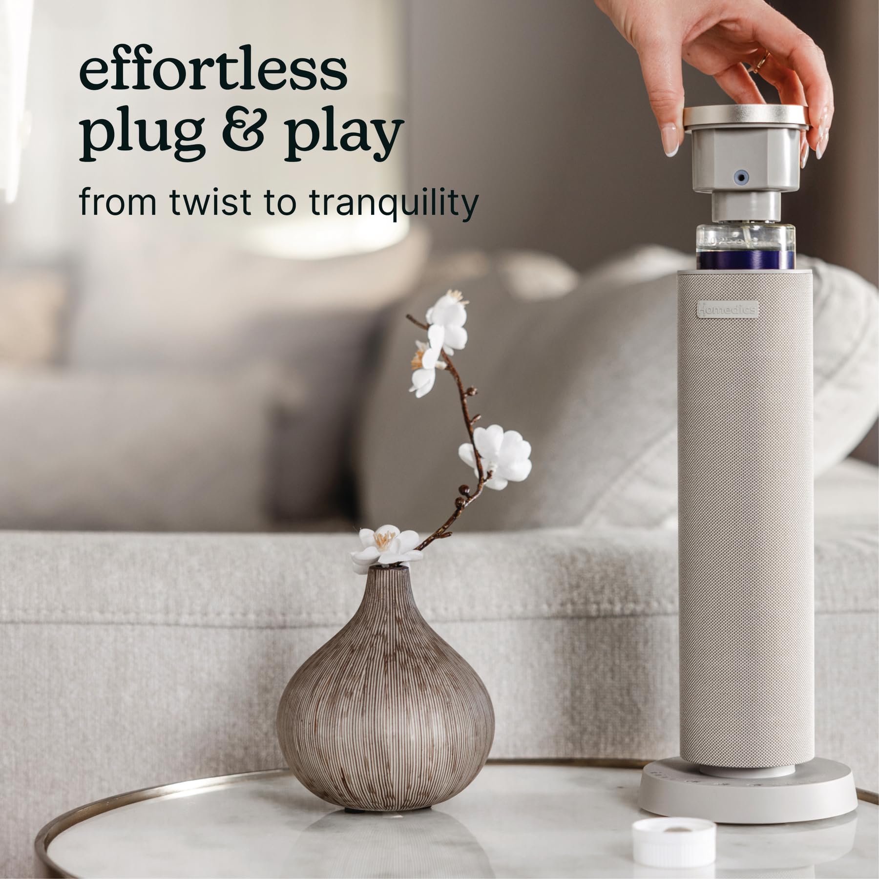 Homedics SereneScent Miami Sunset non-toxic formula for safe home fragrance.